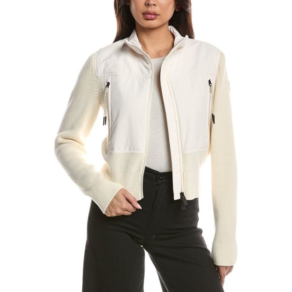 Moncler Womens  Knit Jacket, White